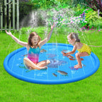 Blue sprinkler splash mat size and product detail