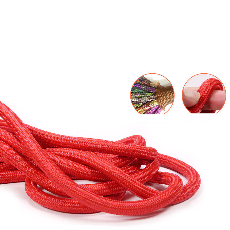 Long-line dog lead shown ready for outdoor use