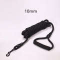 Black 10 metre long-line dog lead with metal clip