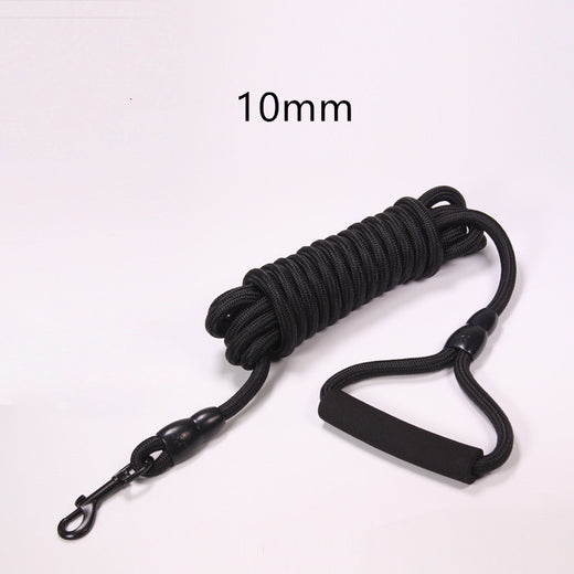 10m Outdoor Long-Line Dog Lead — Black
