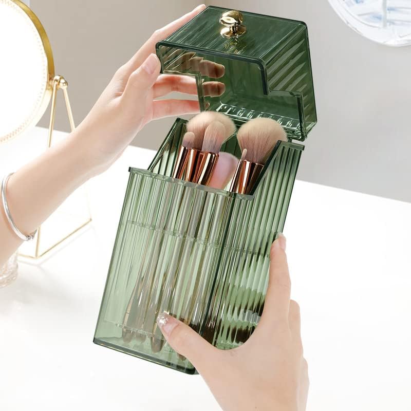 Makeup brush organiser dimensions and design detail
