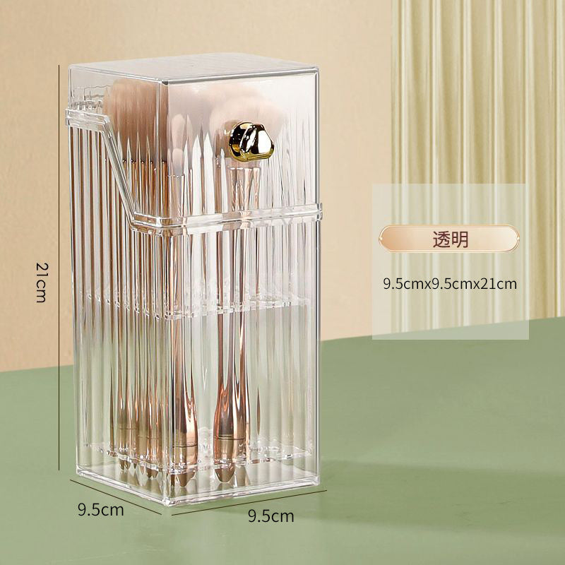Makeup brush holder colour and feature detail