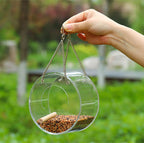Clear-view acrylic bird feeder round hero view