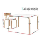 Keezi Kids' Table & Chairs — 5-Piece Set — product image 2