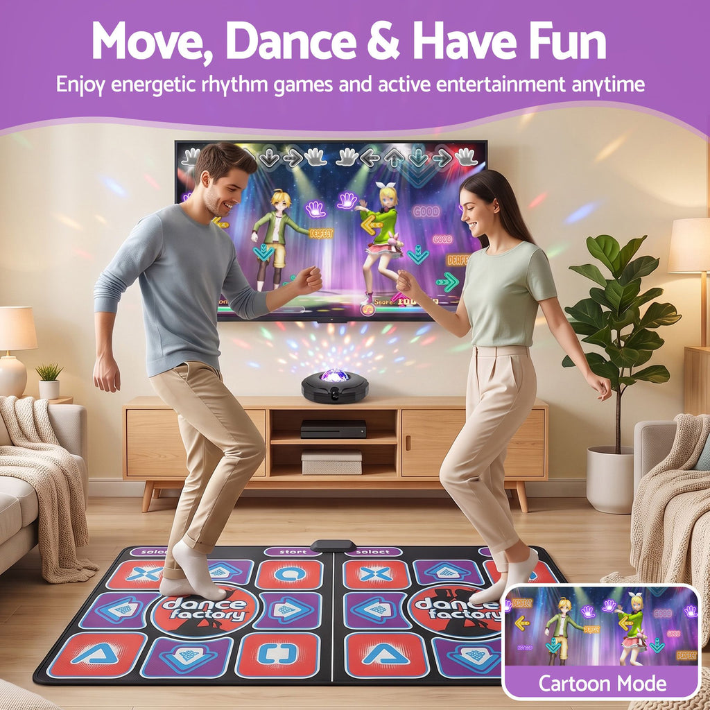 Keezi Two-Player HDMI Dance Mat & AR Game Set