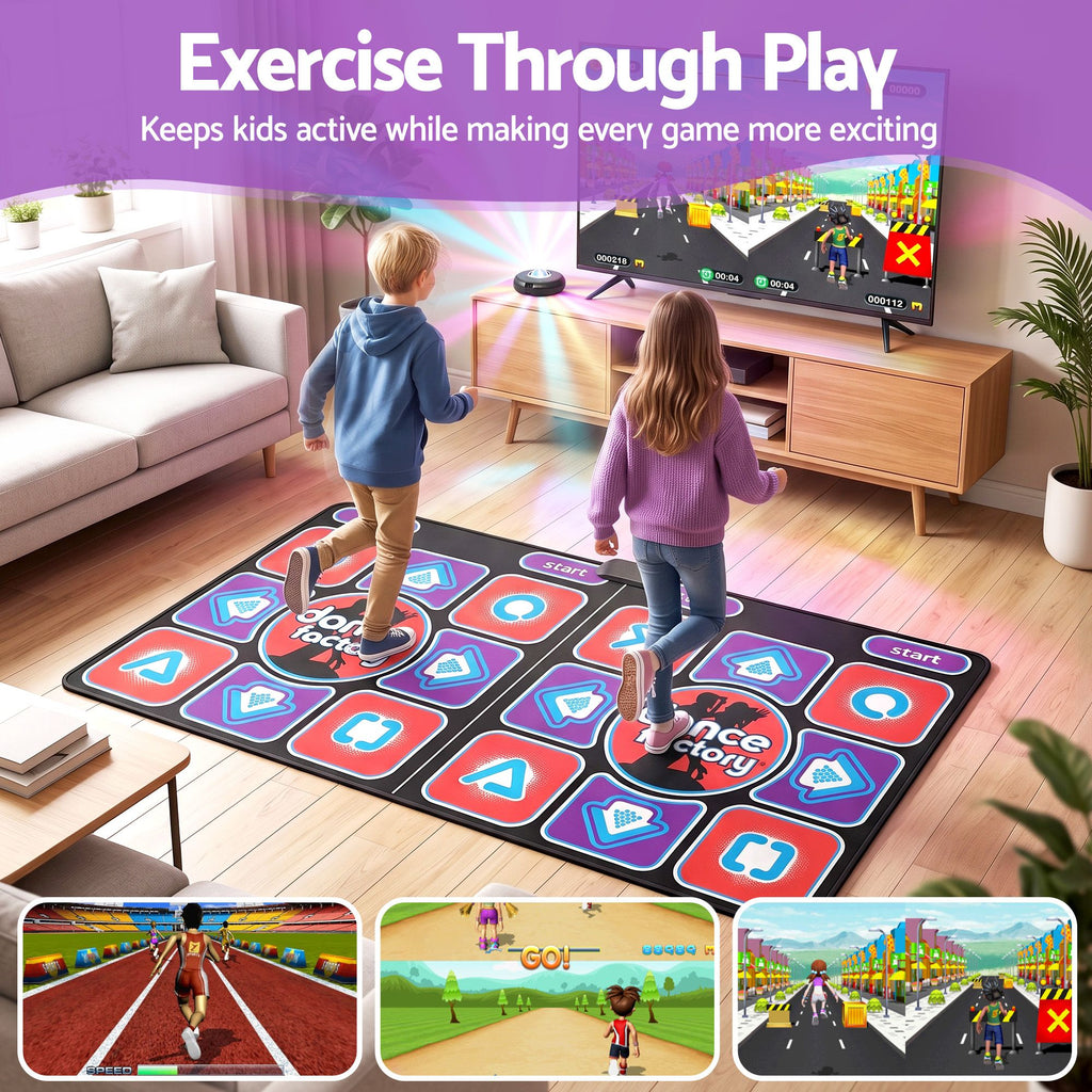 Keezi Two-Player HDMI Dance Mat & AR Game Set