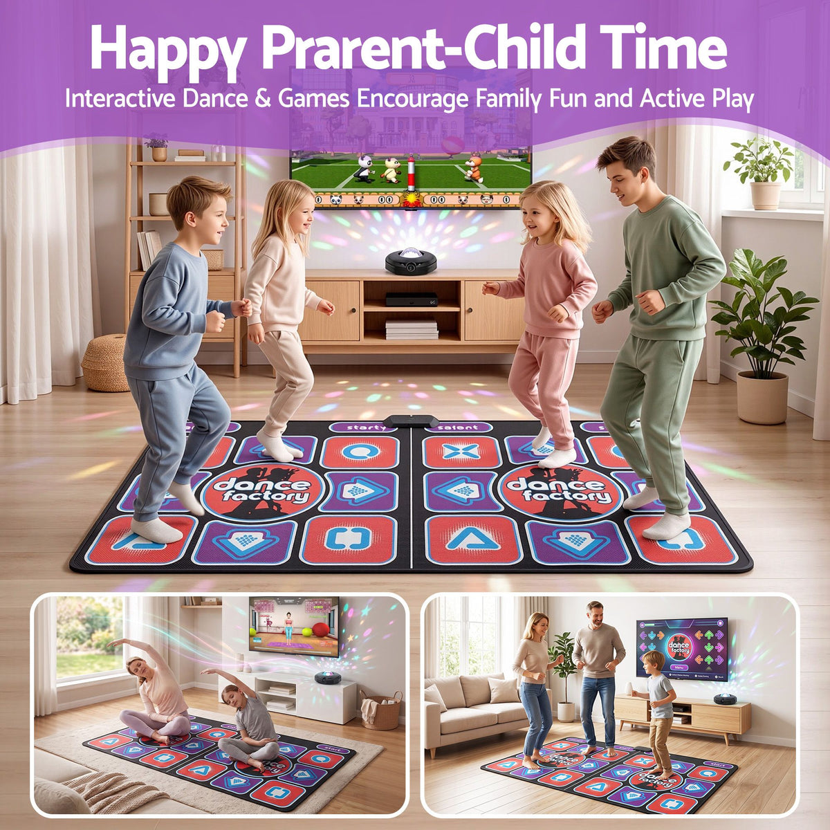 Keezi Two-Player HDMI Dance Mat & AR Game Set