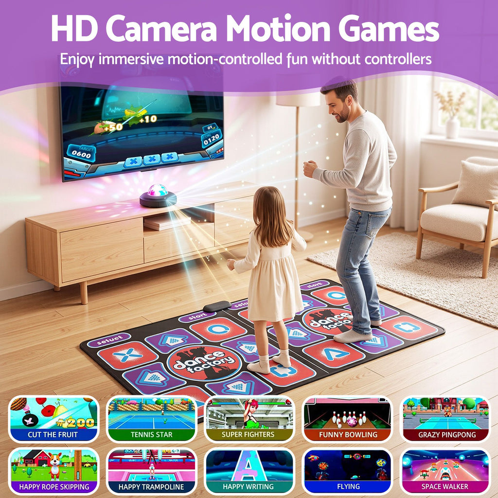 Keezi Two-Player HDMI Dance Mat & AR Game Set