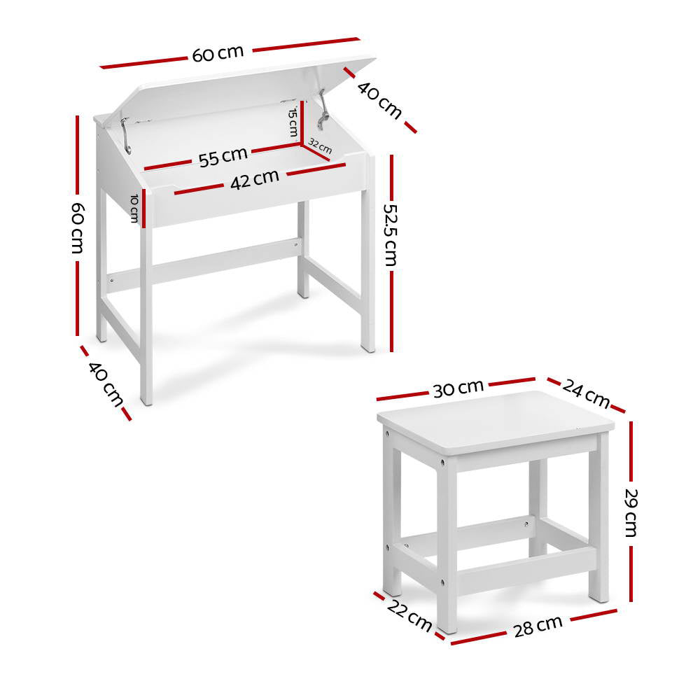 Keezi Kids' Activity Table & Chair — 2-Piece Set — product image 2
