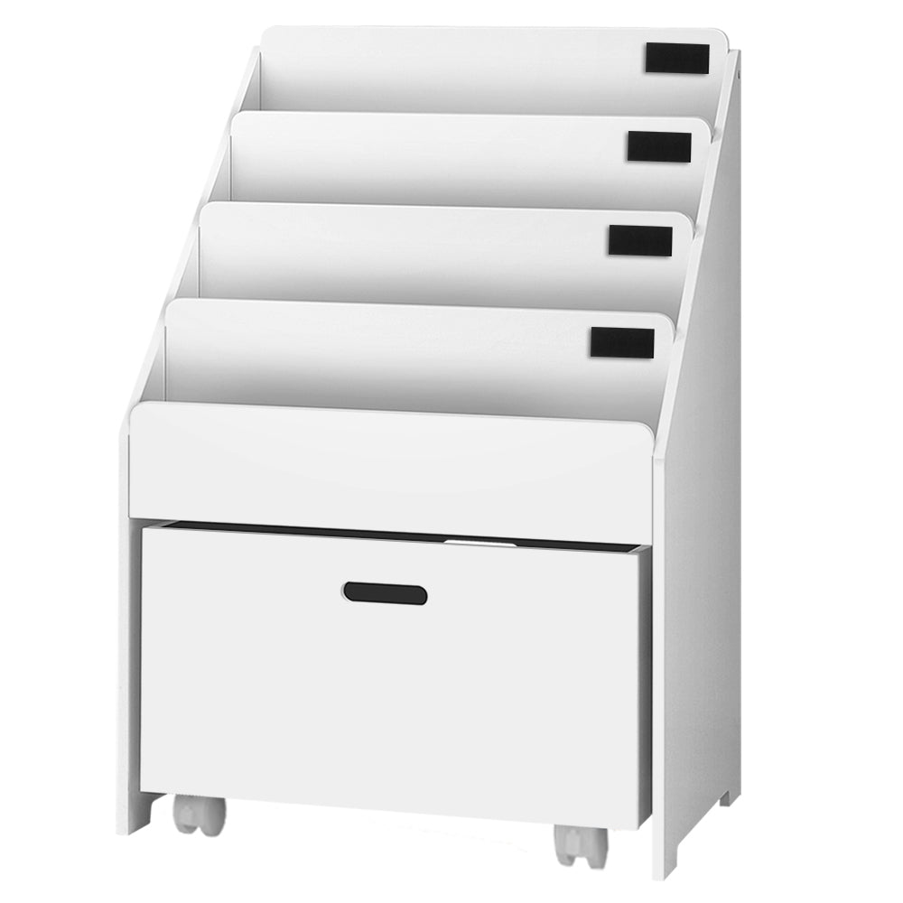 Keezi Kids' Bookshelf with Drawers — 4 Tiers — product image 3