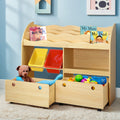 Keezi Kids' Bookshelf & Toy Box — 3 Tiers — product image 1
