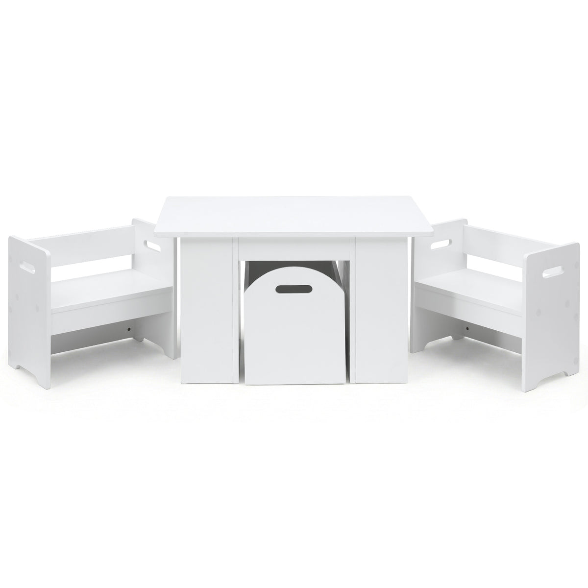 Keezi Kids' Activity Table & Chairs with Storage — 3 Pieces — product image 1