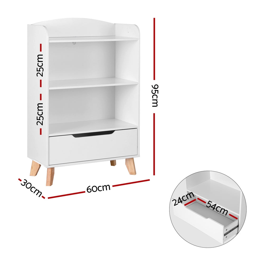 Keezi Kids' Bookshelf with Drawer — 3 Tiers — product image 4