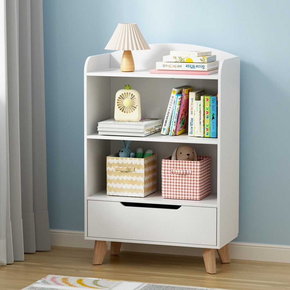 Keezi Kids' Bookshelf with Drawer — 3 Tiers — product image 1