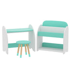 Keezi 2-in-1 Bookshelf, Table & Chair Set — product image 1