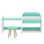 Keezi 2-in-1 Bookshelf, Table & Chair Set — product image 3