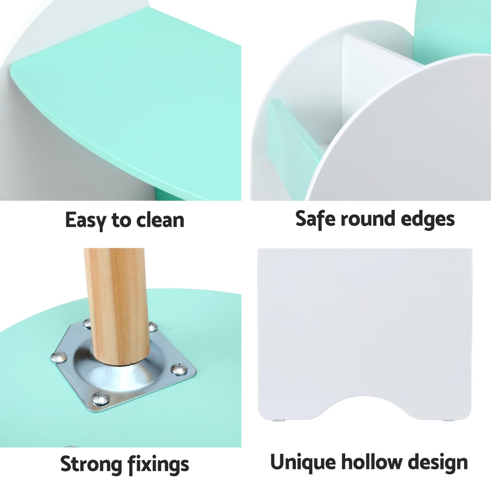 Keezi 2-in-1 Bookshelf, Table & Chair Set — product image 5