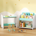 Keezi 2-in-1 Bookshelf, Table & Chair Set — product image 7