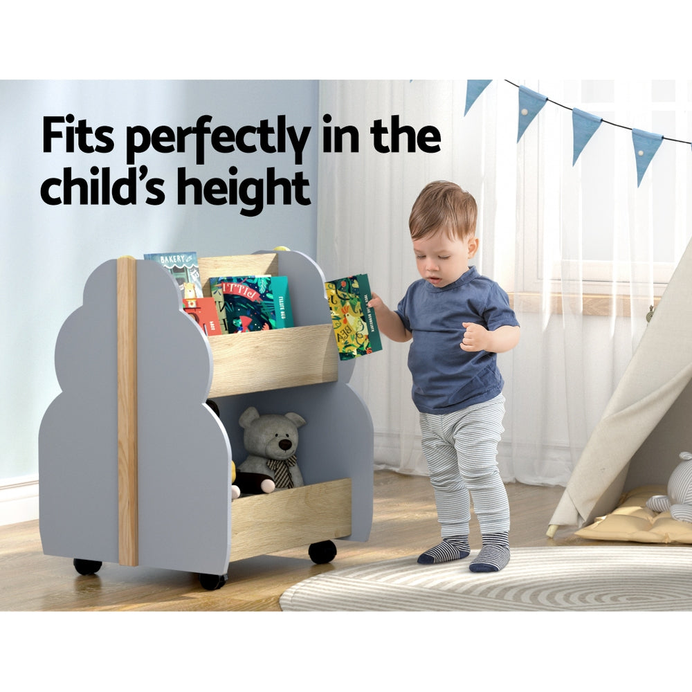 Keezi Kids' Bookshelf & Toy Box — product image 4