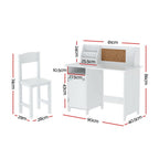 Keezi Kids' Table & Chair Set with Storage Cabinet — product image 4