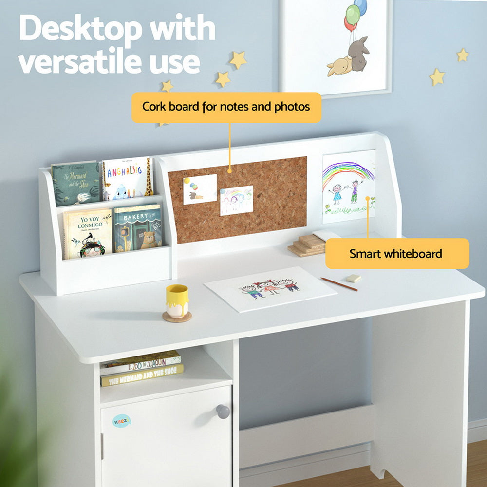 Keezi Kids' Table & Chair Set with Storage Cabinet — product image 6