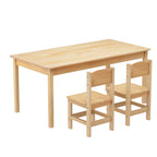 Keezi Pinewood Kids' Table & 2 Chairs — product image 7