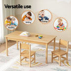 Keezi Pinewood Kids' Table & 2 Chairs — product image 4