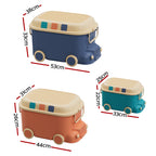 Keezi Car-Shaped Toy Storage Boxes — 3-Piece Set — product image 2