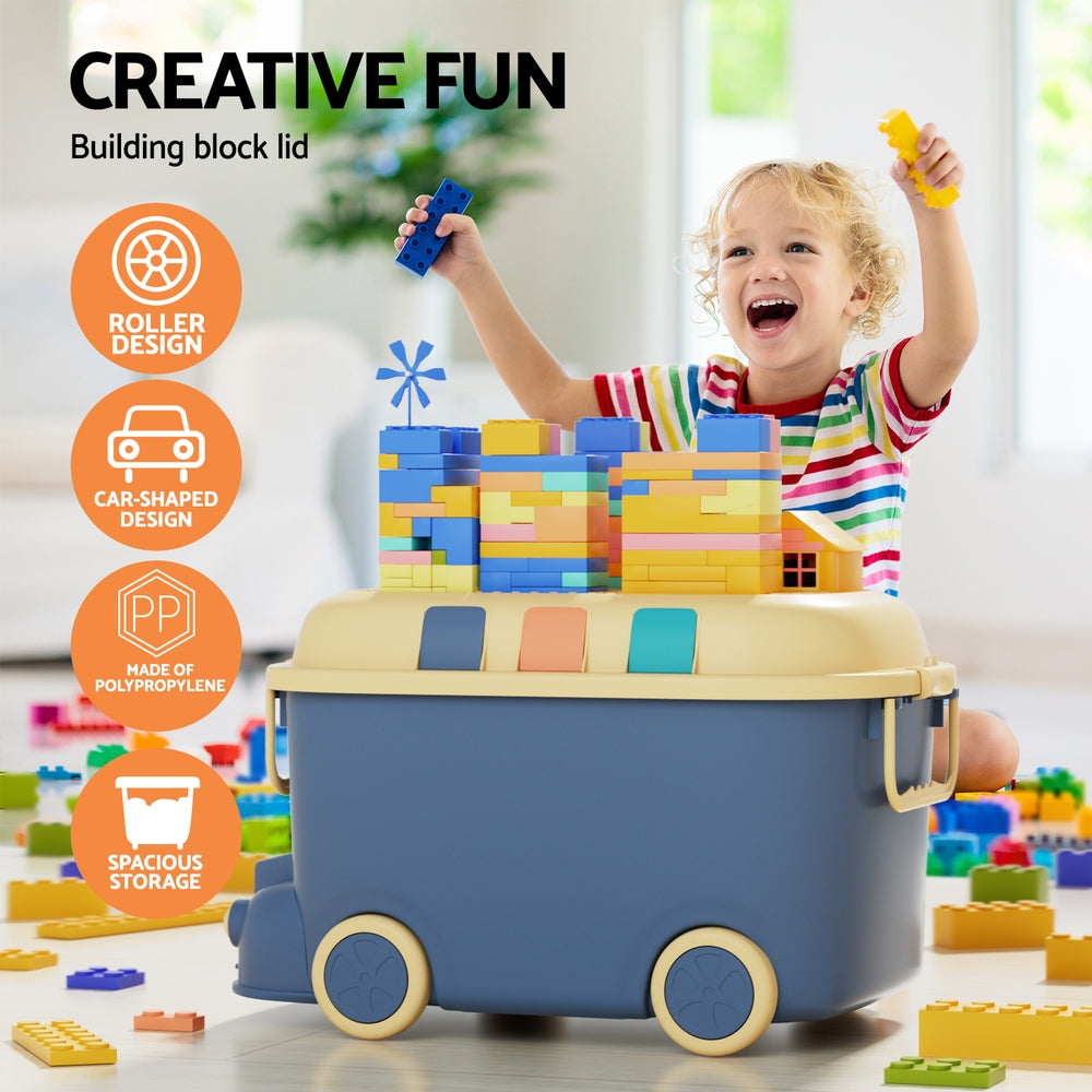 Keezi Car-Shaped Toy Storage Boxes — 3-Piece Set — product image 4