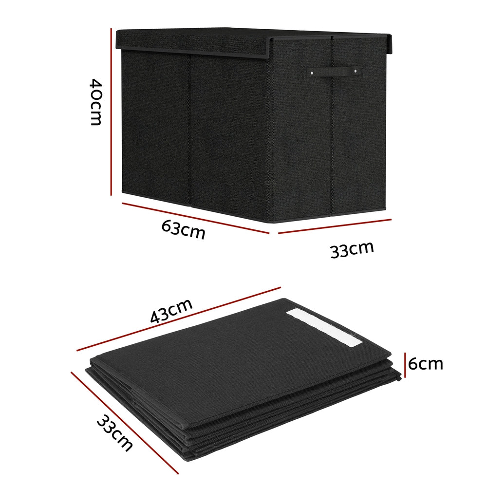 Keezi Large Toy Box Chest Storage with Flip-Top Lid Foldable Organiser Bins — product image 2