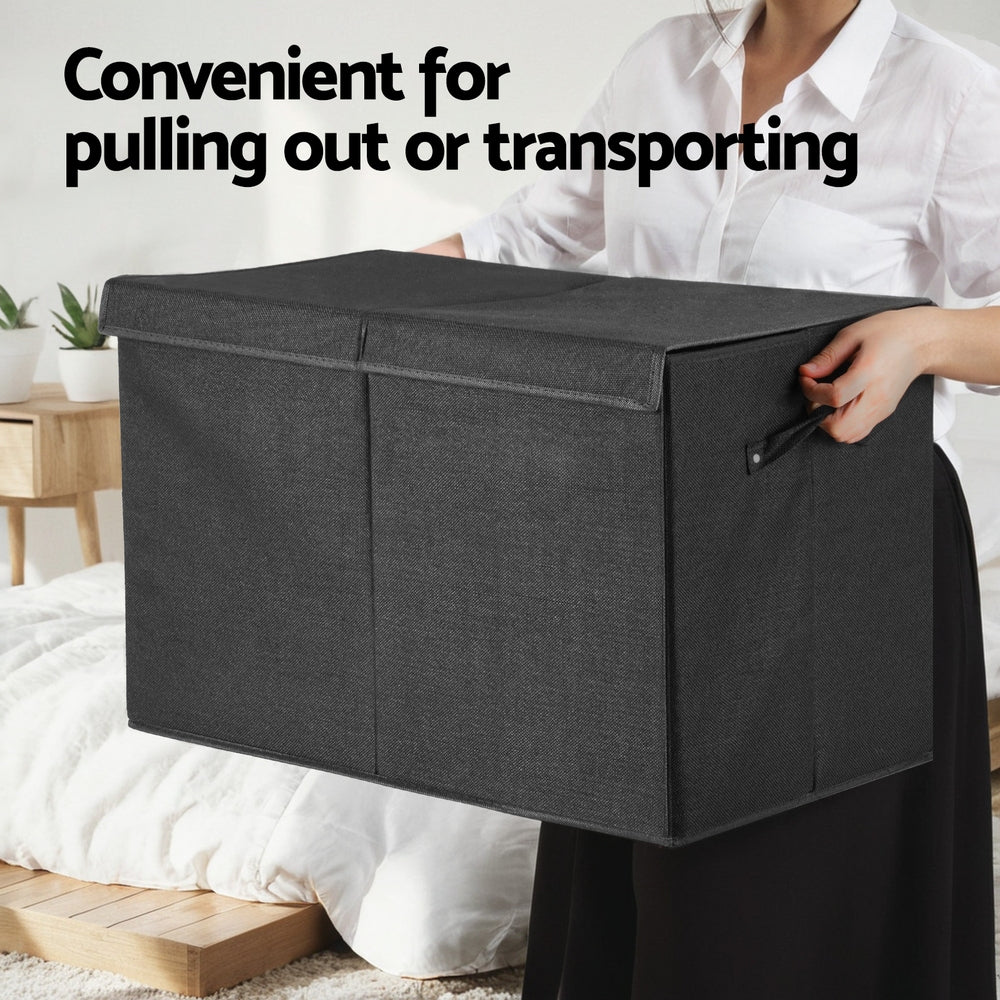 Keezi Large Toy Box Chest Storage with Flip-Top Lid Foldable Organiser Bins — product image 5