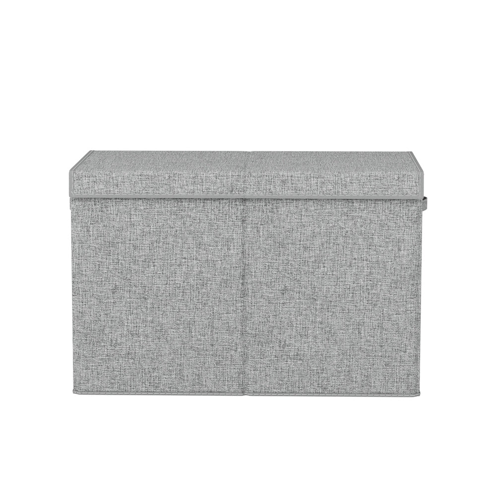 Keezi Large Toy Box Chest Storage with Flip-Top Lid Foldable Organiser Bins Grey — product image 3