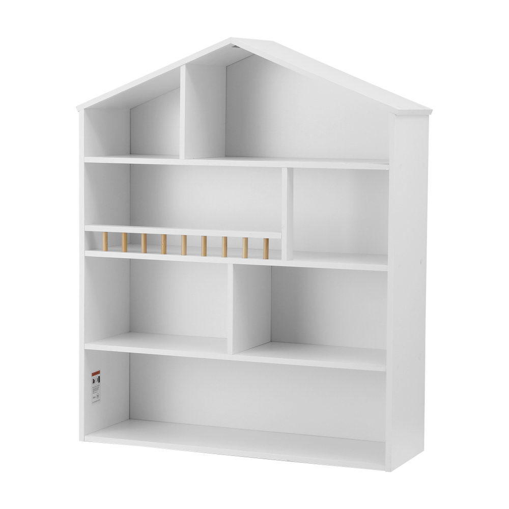 Keezi 4-Tier Wooden Kids' Bookshelf — White — product image 1