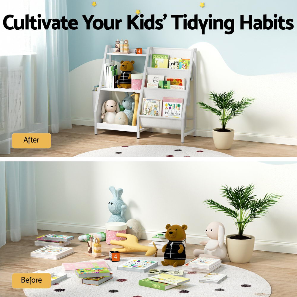 Keezi Kids' Bookshelf & Toy Storage — 3 Tiers — product image 6