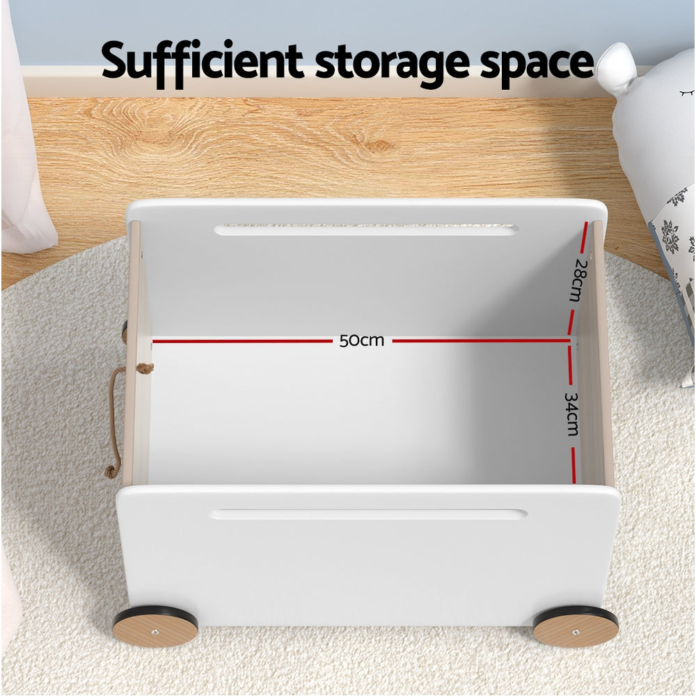 Keezi Kids' Toy Storage Chest on Wheels — product image 5