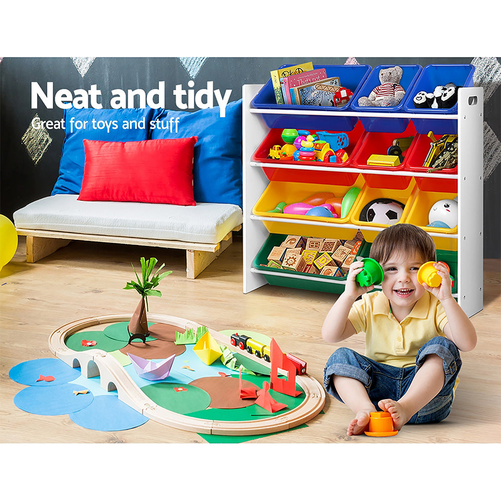 Keezi Kids' Bookshelf & Toy Organiser — 12 Bins — product image 5