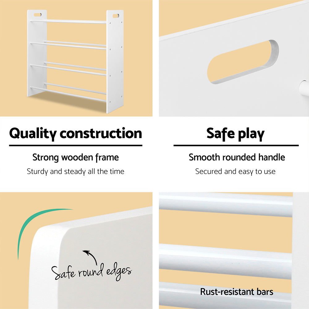 Keezi Kids' Bookshelf & Toy Organiser — 12 Bins — product image 7