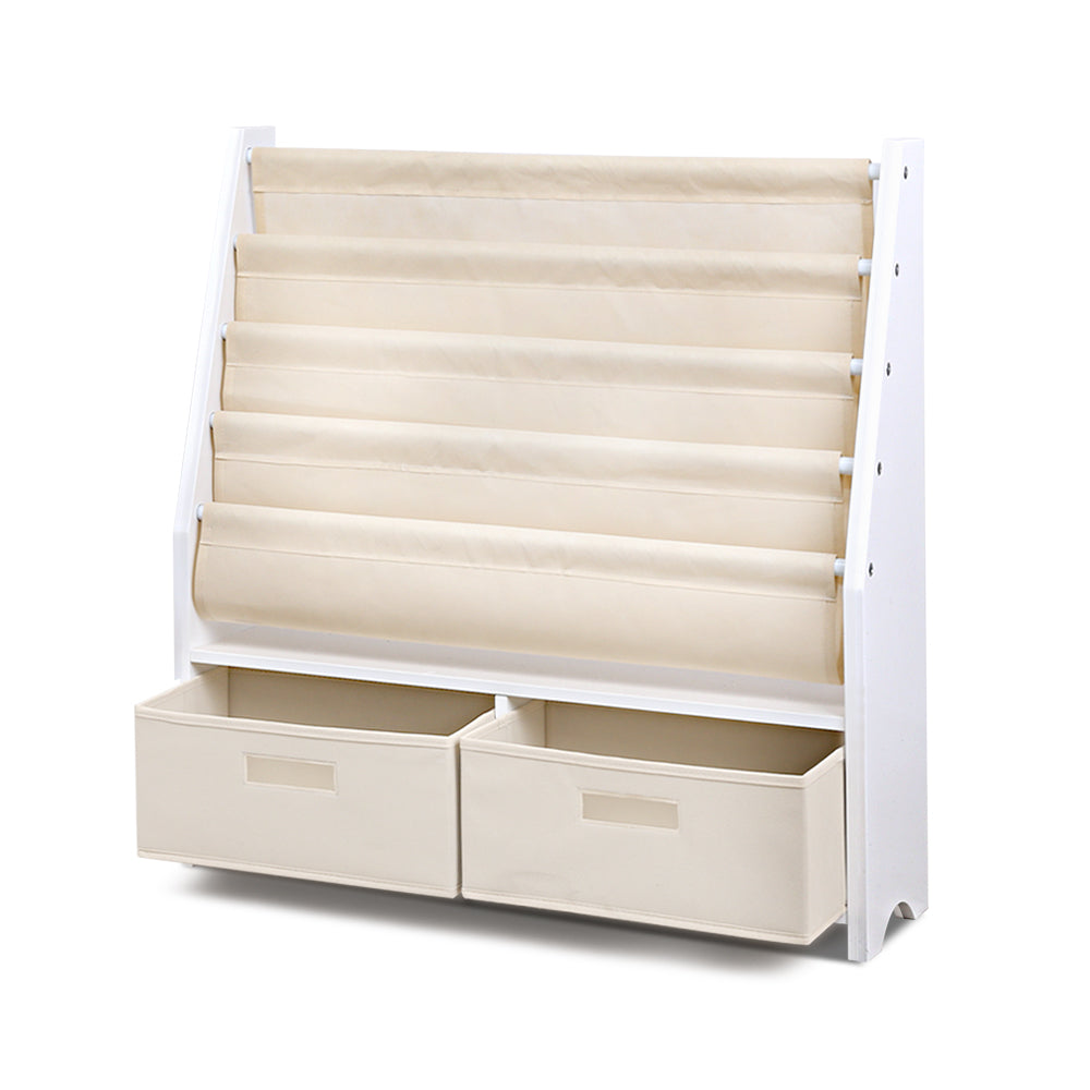 Keezi Kids' Book Display with Drawer — 4 Tiers — product image 3