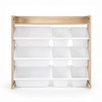 Keezi Wooden Bookshelf & Toy Organiser — 9 Bins — product image 3