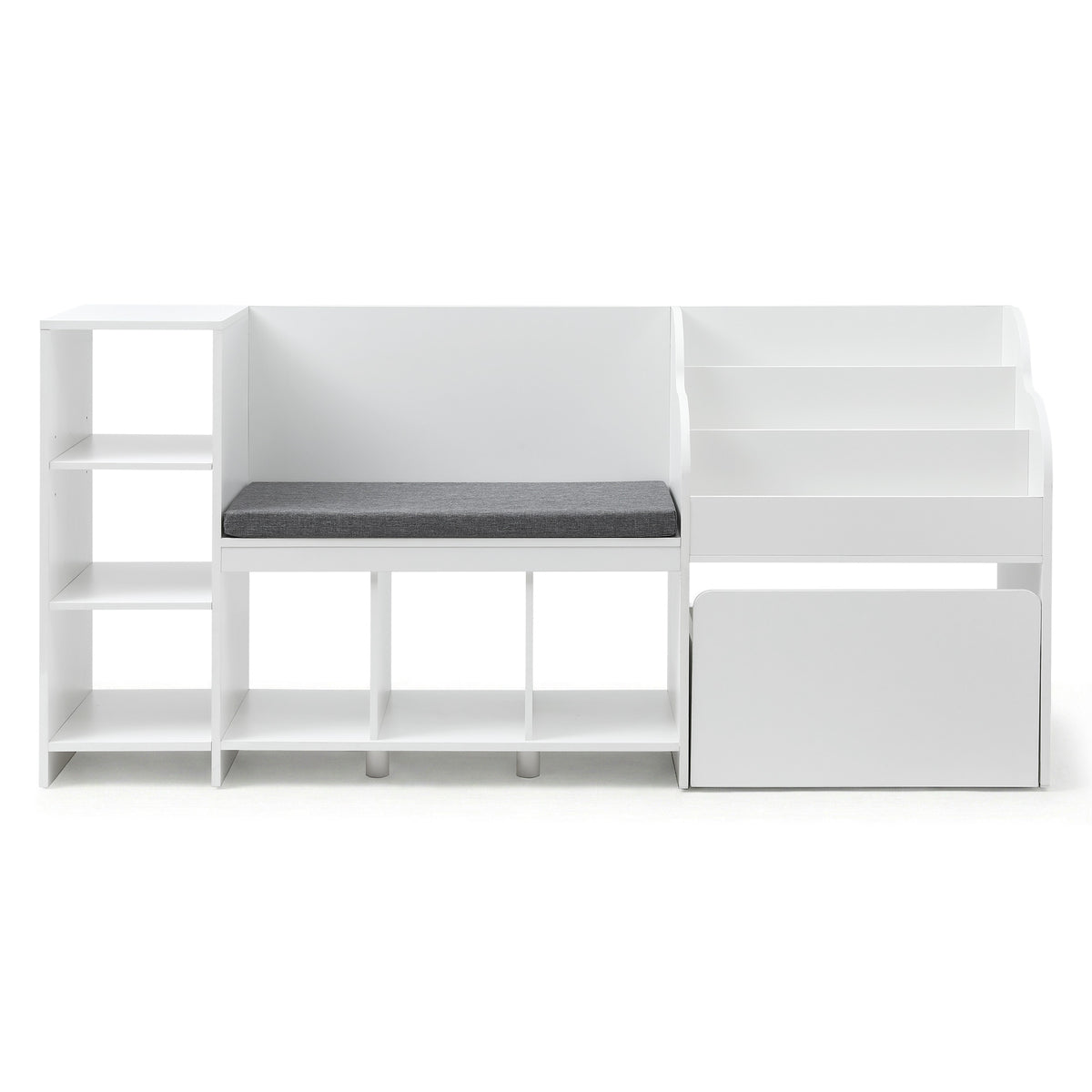 Keezi Kids' Storage Unit & Bench — White, 170 cm — product image 4