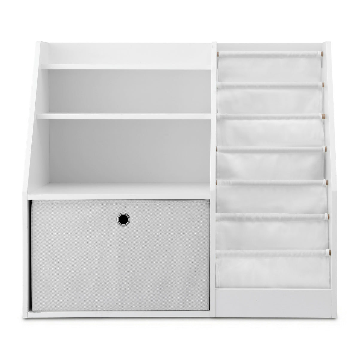 Keezi Kids' Bookshelf with Drawer — White — product image 4