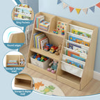 Keezi Wooden Kids' Display Bookshelf — product image 7
