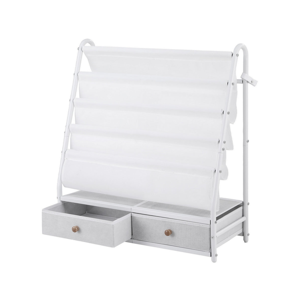 Keezi Metal Kids' Bookshelf & Toy Storage — White — product image 1