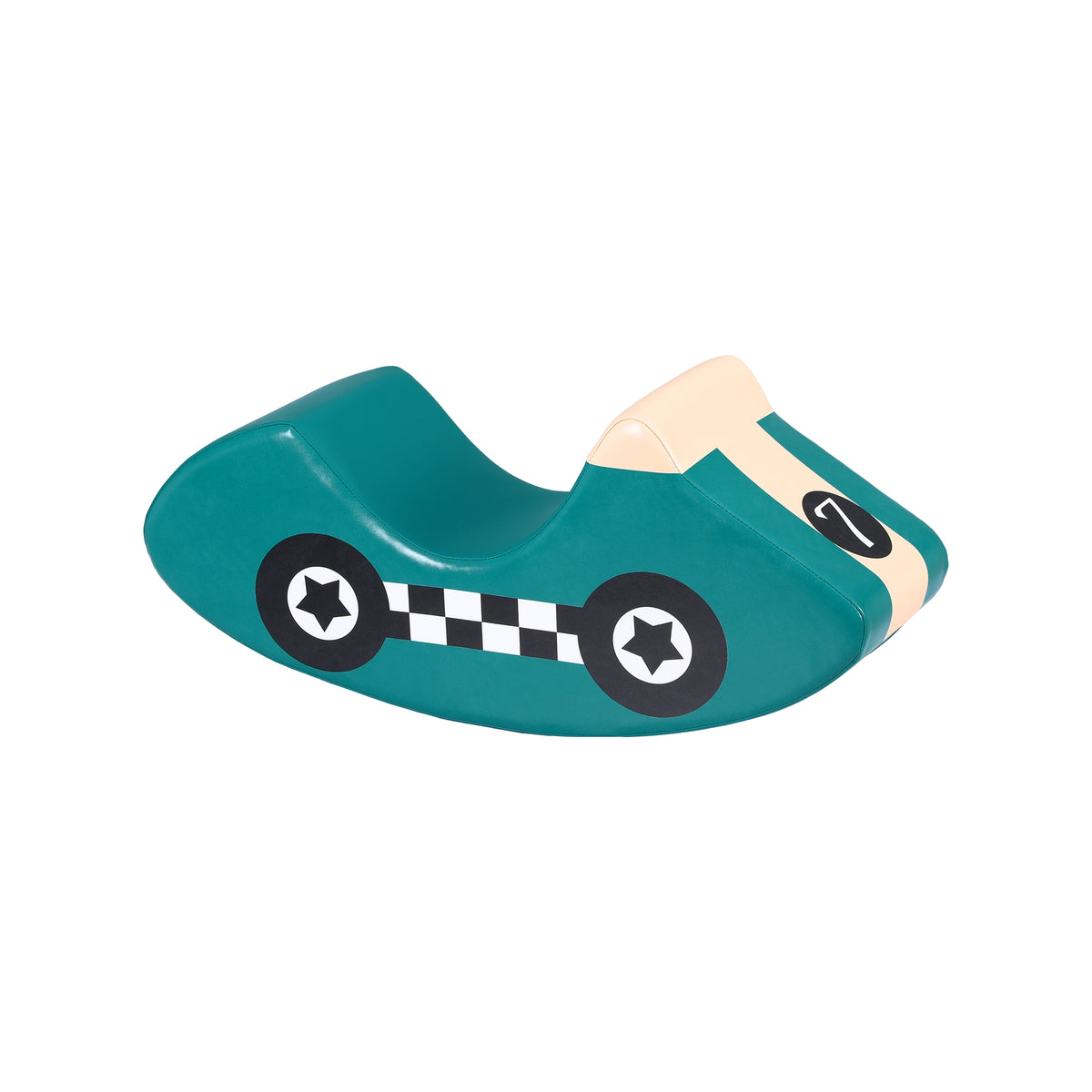Keezi Foam Car Rocker — Teal Blue