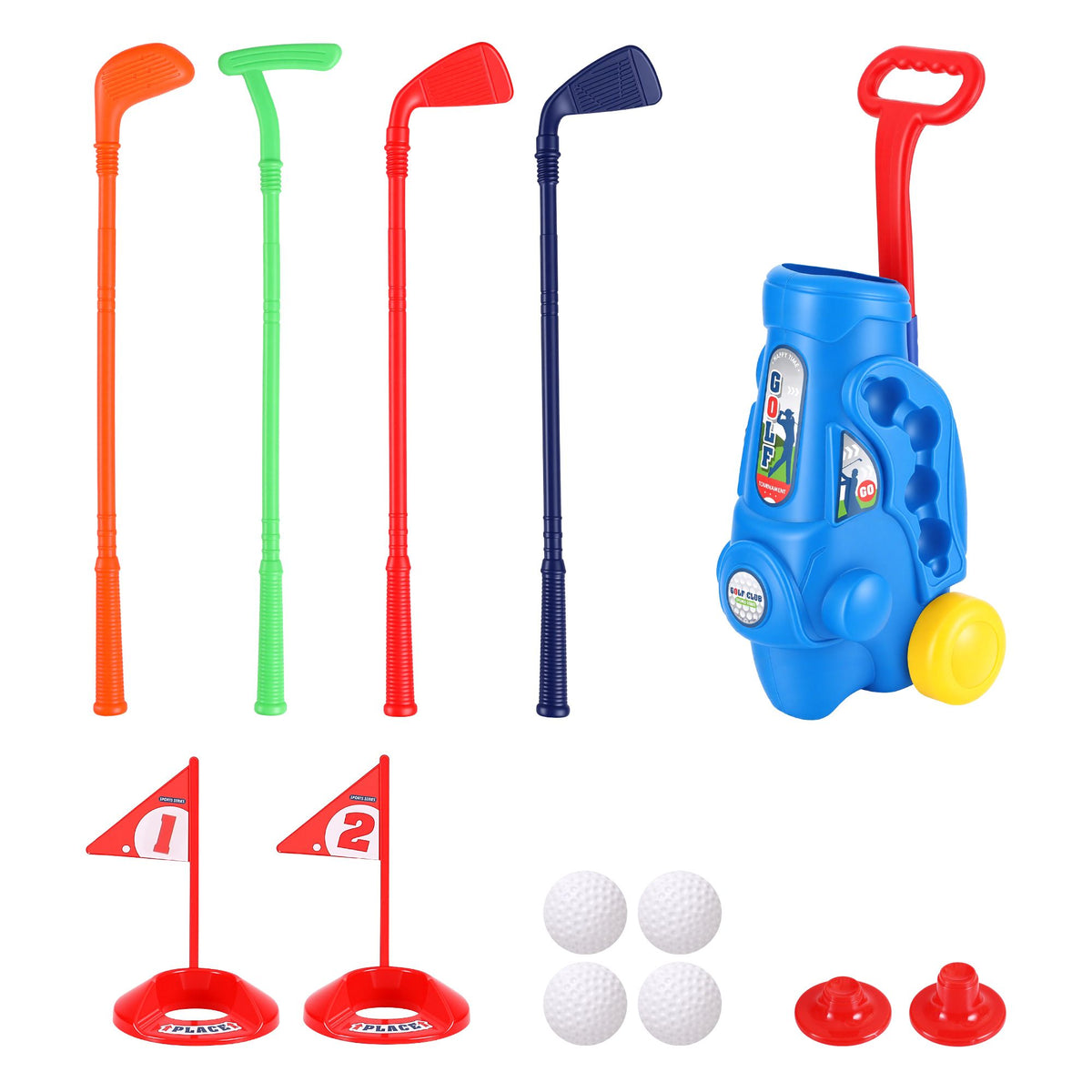 Keezi Kids' Golf Set with Pull Cart — Ages 2–6 — product image 4