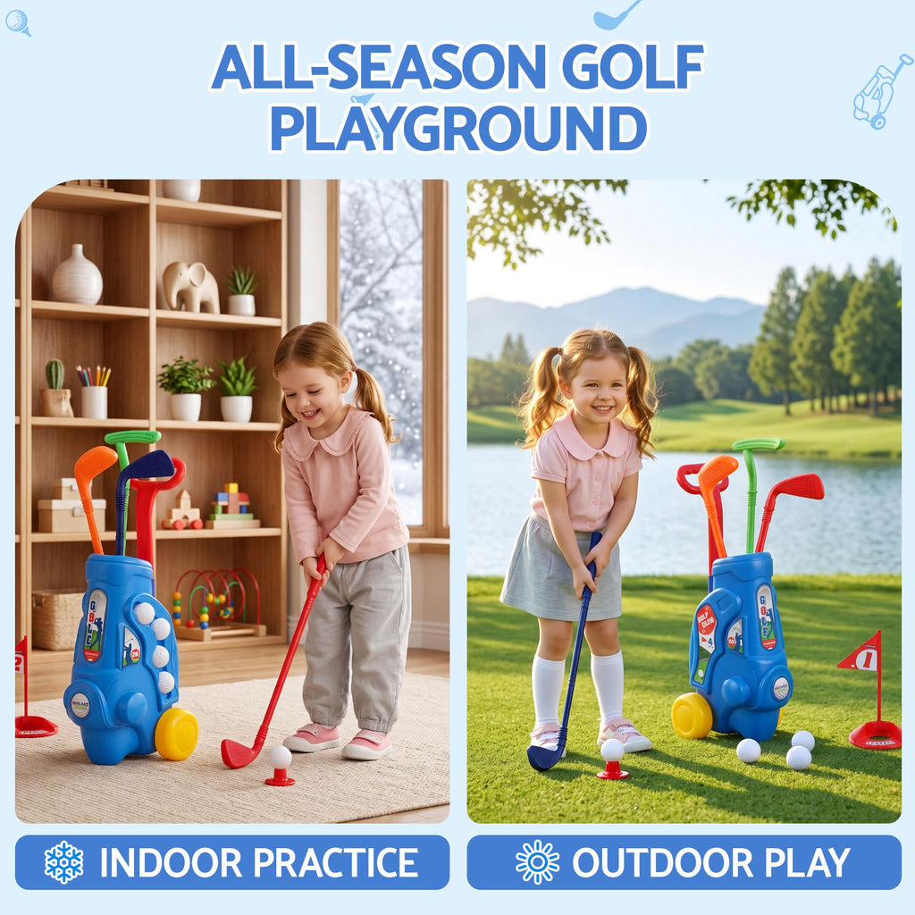 Keezi Kids' Golf Set with Pull Cart — Ages 2–6 — product image 7