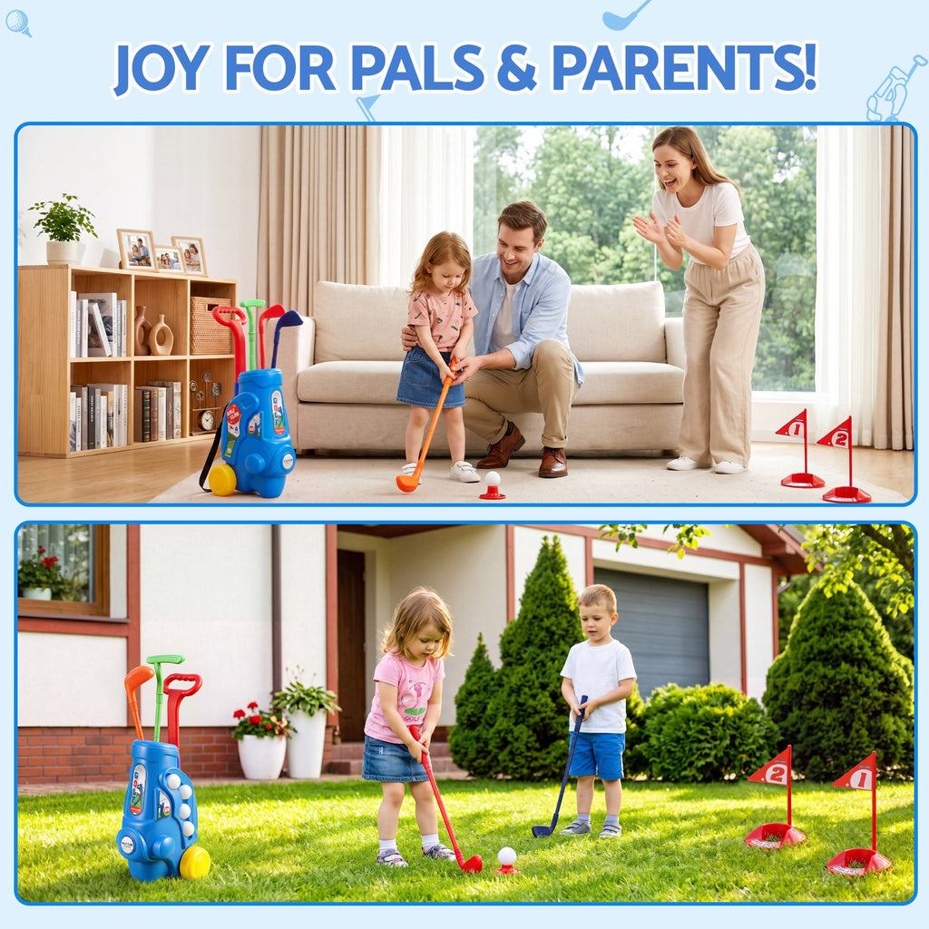 Keezi Kids' Golf Set with Pull Cart — Ages 2–6 — product image 8
