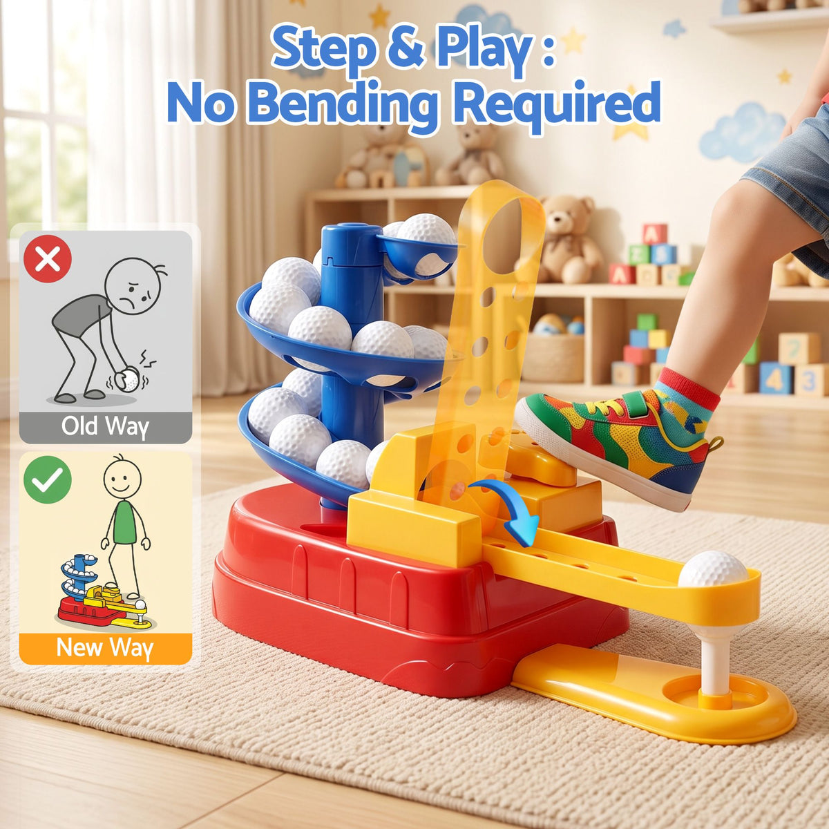 Keezi Kids Golf Toy Set with 20 Balls & 3 Adjustable Clubs — product image 5