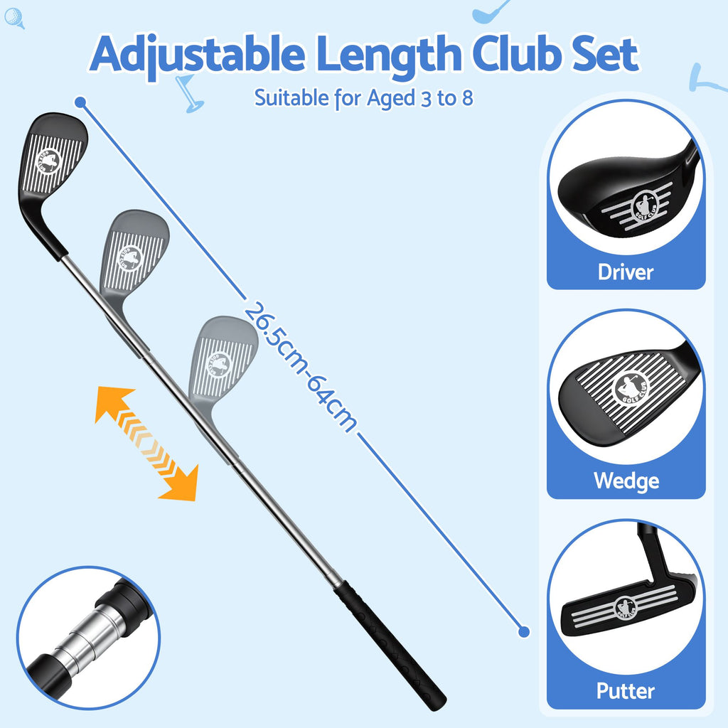 Keezi Kids Golf Toy Set with 20 Balls & 3 Adjustable Clubs — product image 6