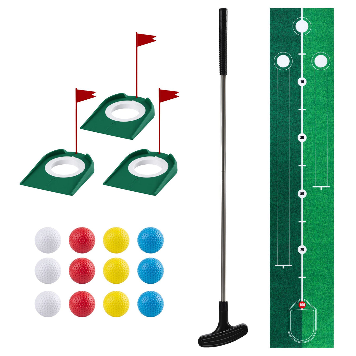 Keezi Golf Putting Set — Mat, Club & 12 Balls — product image 4